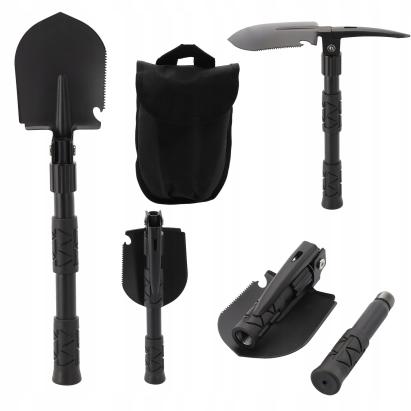 Lopata pliabila multifunctionala 5 in 1 pentru camping si gradina, 41 cm