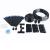 Set irigare gradina cu furtun PVC 25 m si 15 aspersoare, negru