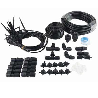 Set irigare prin picurare pentru gradina, 20 m furtun PVC, 10 picuratori