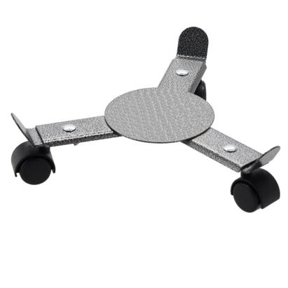 Suport ghiveci cu roti reglabil pentru plante, 22-30 cm, negru