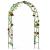 Pergola de gradina pentru plante cataratoare, otel verde, 140x38x240 cm