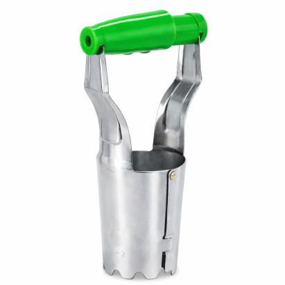 Plantator manual pentru bulbi de flori cu arc si maner ergonomic