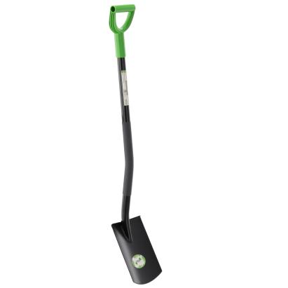 Lopată de grădină cu vârf ascuțit, mâner tip D și coadă metalică 120 cm