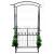 Pergola metalica de gradina cu poarta pentru plante cataratoare, 106x50x217 cm, negru