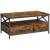 Măsuță de cafea VASAGLE industrială cu 2 sertare și raft, 100x55x45 cm