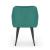 Set 6 scaune Florence tapitate cu velur verde smarald, picioare metalice