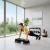 Step aerobic fitness reglabil cu 2 niveluri, suport 350 kg, negru-gri