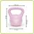 Kettlebell 8 kg din ABS rezistent, pentru antrenament functional, roz
