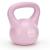 Kettlebell 8 kg din ABS rezistent, pentru antrenament functional, roz