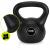 Kettlebell 8 kg cu invelis ABS rezistent si maner ergonomic, negru