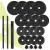 Set gantere ajustabile 40 kg cu bara si 16 discuri, negru