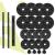 Set gantere ajustabile 30 kg cu bara si 16 discuri, negru