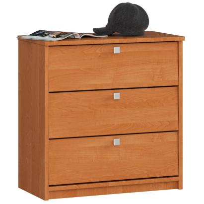 Dulap pantofi MINI cu 3 usi rabatabile, PAL 16 mm, 60x31x62 cm, arin