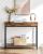 VASAGLE masa consola pentru hol cu 2 sertare, stil industrial, maro rustic