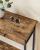 VASAGLE masa consola pentru hol cu 2 sertare, stil industrial, maro rustic
