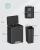 Cos de gunoi bucatarie SONGMICS 2x15L, metalic, cu pedala si soft close, negru