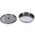 Cos de gunoi cu scrumiera SONGMICS pentru exterior, inox, 12,3 L, negru