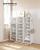Organizator pantofi modular SONGMICS cu 12 compartimente si usi, alb