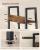 Biblioteca tip scara VASAGLE cu 5 rafturi, design industrial, maro rustic