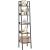 Biblioteca tip scara VASAGLE cu 5 rafturi, design industrial, maro rustic