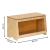 Cutie pentru paine din bambus natural cu fereastra si inchidere magnetica 40x20x23 cm