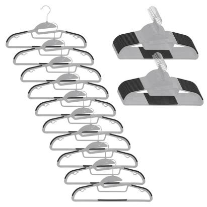 Set 30 umerase antiderapante pentru haine, 41 cm, cu carlig rotativ