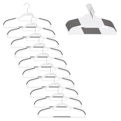 Set 20 umerase antiderapante pentru haine, 41 cm, cu carlig rotativ