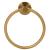 Suport prosop tip inel din inox auriu, montaj pe perete, 17 cm