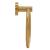 Suport prosop tip inel din inox auriu, montaj pe perete, 17 cm