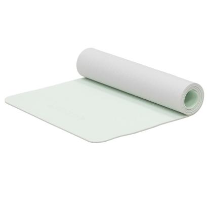 Saltea fitness antiderapanta din TPE, 183x61 cm, cu curea, verde menta