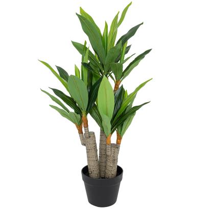 Planta artificiala Dracena cu ghiveci, 105 cm, verde, pentru interior