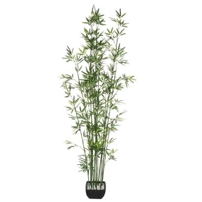 Planta artificiala bambus Atmosphera cu ghiveci ceramic, 180 cm, verde