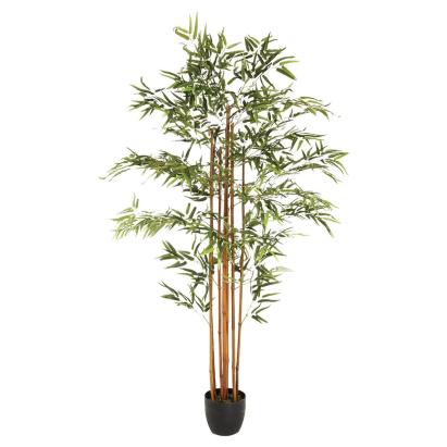 Planta artificiala bambus Atmosphera cu ghiveci, verde, 185 cm