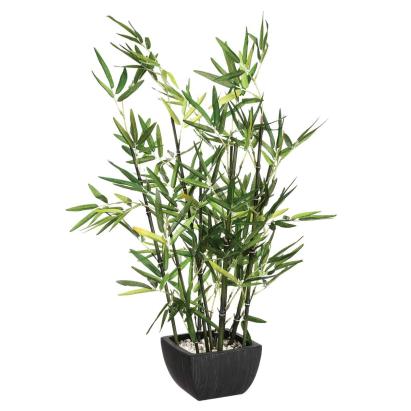 Planta artificiala bambus Atmosphera cu ghiveci, verde, 36x36x76 cm