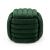 Taburet tapitat Nilo din velur, 53x50x43 cm, verde smarald elegant