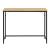 Birou modern cu blat MDF si cadru metalic, 100x50x76 cm, maro deschis