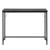 Birou modern cu blat MDF si cadru metalic, 100x50x76 cm, negru
