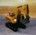 Set utilaje construcții RC cu excavator, basculantă, abur și 3 accesorii