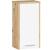 Dulap de baie suspendat cu usa reversibila si raft interior, stejar artisan/alb