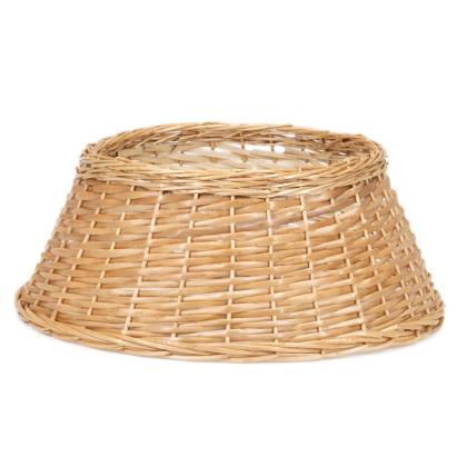 Protectie pentru suport brad de Craciun din impletitura, 58x24 cm, maro deschis