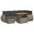 Set canapele de grădină, 7 piese, cu perne, gri, poliratan GartenMobel Dekor