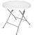 Masa pliabila rotunda pentru gradina si catering, HDPE, alba, 80x75 cm