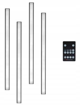 Set LED pentru riflaje MDF, 2 lampi 1 m, lumina calda, telecomanda