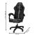 Scaun gaming ergonomic pentru birou, cu suport lombar si tetiera, negru