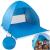 Cort de plaja POP-UP autoexpansibil cu protectie UV si ventilatie, albastru