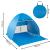 Cort de plaja POP-UP autoexpansibil cu protectie UV si ventilatie, albastru
