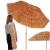 Umbrela de plaja tip hawai pliabila, cu inaltime si unghi reglabil, structura metalica, 160 cm, maro