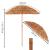 Umbrela de plaja tip hawai pliabila, cu inaltime si unghi reglabil, structura metalica, 160 cm, maro