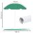 Umbrela de plaja pliabila cu inclinare reglabila, diametru 160 cm, verde