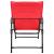 Scaun pliabil de gradina cu perna rosie, cadru metalic, 59x66x90 cm